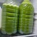 turmeric-ginger-green juice or tonic