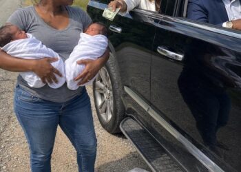 A divorced millionaire was driving his fiancée home when he unexpectedly saw his homeless ex-wife on the street.
