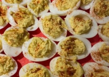 Loaded Avocado Deviled Eggs