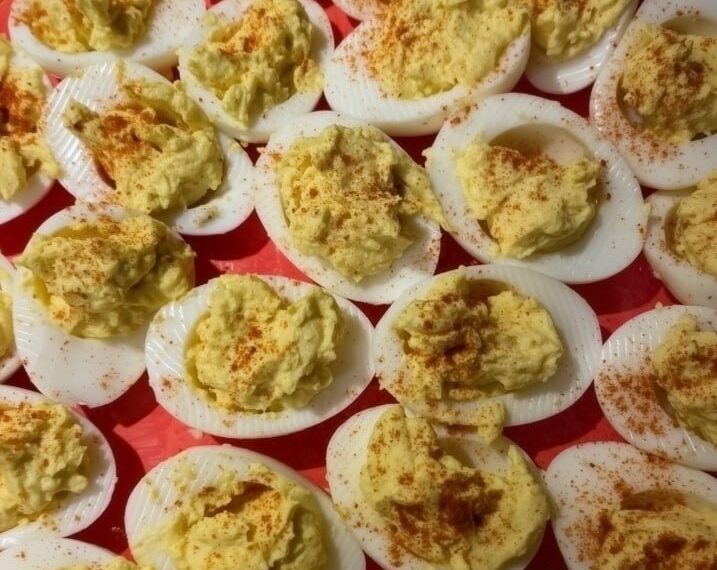 Loaded Avocado Deviled Eggs