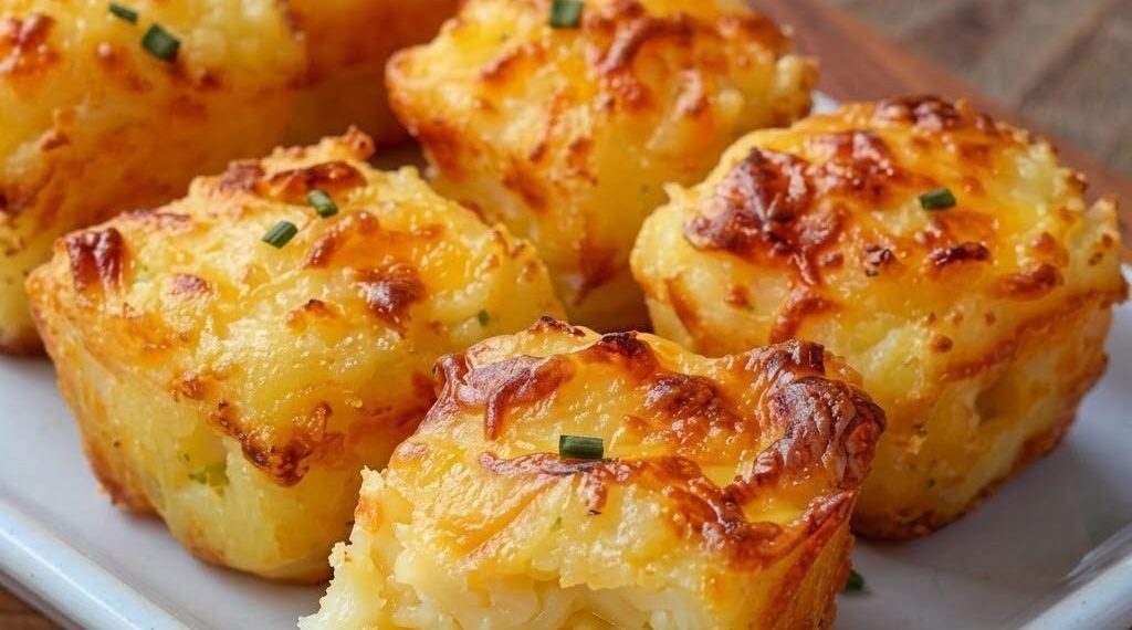 Cheesy Mashed Potato Puffs.