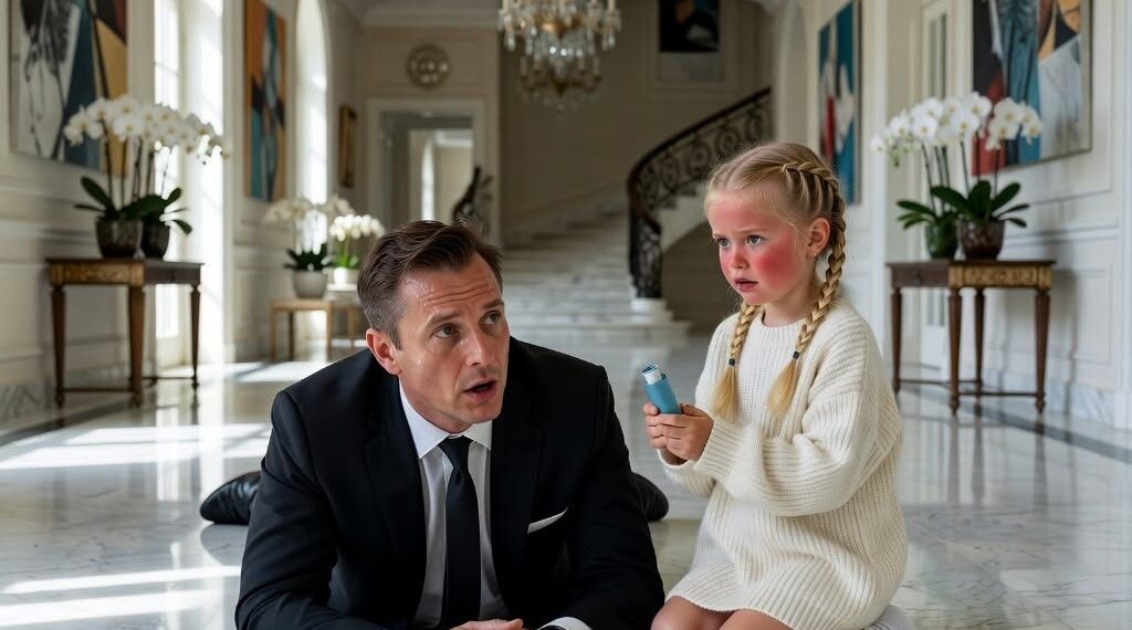 The housekeeper’s toddler gave a dying billionaire his last inhaler to save his life. What he discovered next…