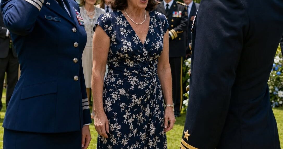 At His Promotion Ceremony, My Mother-in-Law Called Me a Deadbeat—Then His New Commander Saluted Me Before My Husband