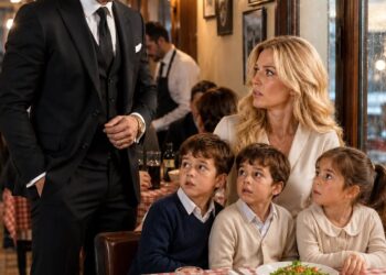 A Billionaire Walked Into a Forgotten Bistro and Saw His Ex-Wife Struggling With Three Kids… Then One Little Boy Turned Around With His Exact Green Eyes. What the Billionaire Discovered Next Exposed a Family Secret, a Shocking Betrayal, and Five Stolen Years…
