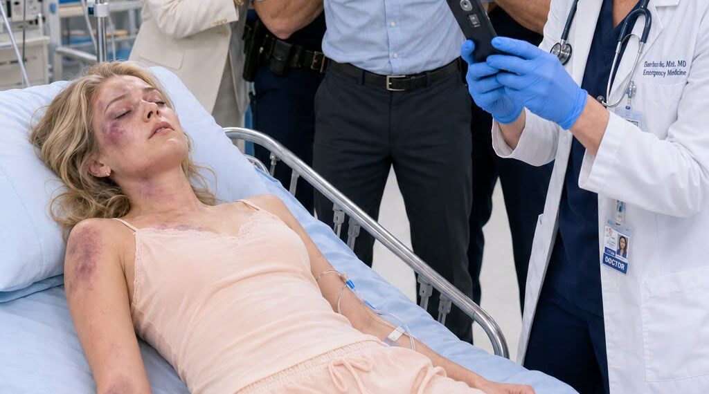 My husband left me, covered in bruises and unconscious, outside the emergency room, then he told the police that I had attacked him first.