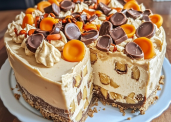 Easy No-Bake Peanut Butter Cheesecake Recipe | Rich, Creamy & Delicious