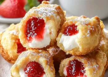 Delicious Deep Fried Strawberry Cheesecake Pies to Savor