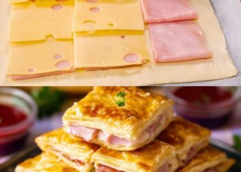 Quick food for lazy people; I could eat puff pastry with ham and cheese all the time.