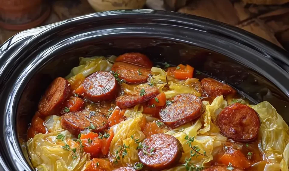 Slow Cooker Cabbage and Sausage: Easy Comfort Food Delight