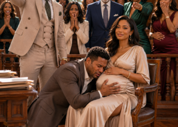 Mocking my 8-month pregnant body at our divorce hearing, my billionaire husband laughed. “You leave with nothing,” he sneered. His arrogant mistress giggled.