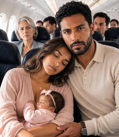 The stranger asked me to pretend to be asleep on his shoulder during the flight… but when we landed I discovered he was the most powerful businessman in Mexico and that my ex-husband was already looking for me.