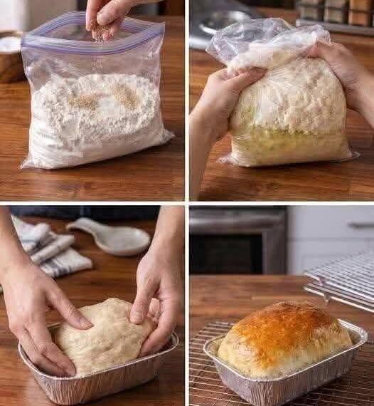 Easy homemade bread in a bag recipe
