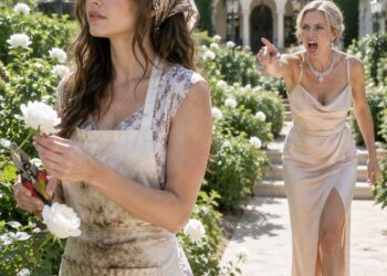 My ex’s new wife showed up at my recently b:uried dad’s house and blurted out, “Start packing!” While I was pruning the roses in the garden, I let her talk… until she made the mistake that would ruin her