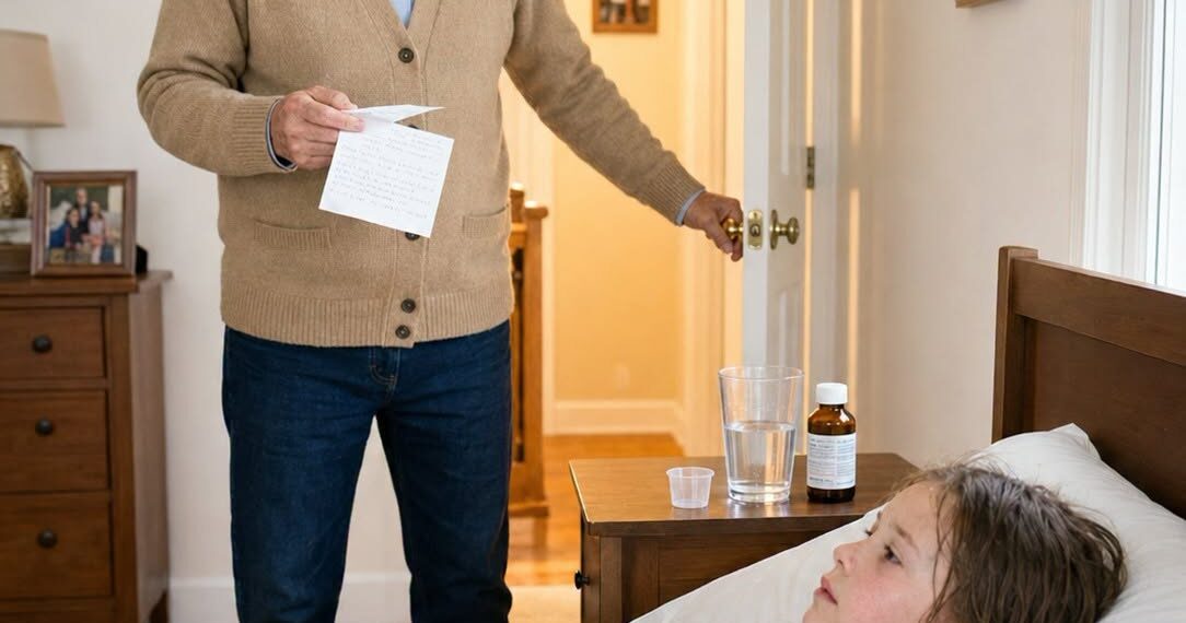 At exactly 1:58 a.m., my adopted 8-year-old granddaughter whispered that she felt burning hot, and when I raced to my son’s house, I found her drugged on the hallway floor and her brother locked in a closet with a dead tablet—then his recording, the fake placement papers, the note on the counter, and my late wife’s protected trust exposed why their parents had left both children behind and pretended it was discipline.