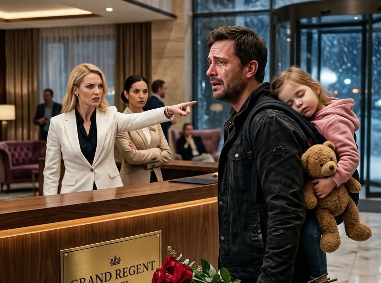 I was refused service at a luxury hotel while carrying my sick, freezing daughter in my arms through a blizzard. “Try a cheaper motel, we don’t take vagrants,” the receptionist sneered.