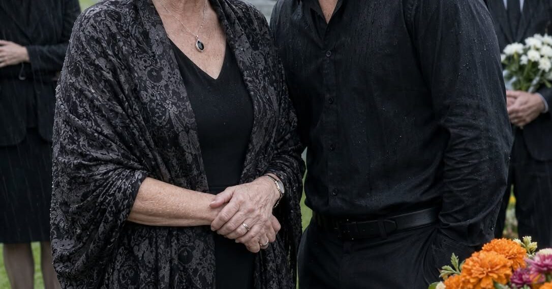 At my husband’s funeral, my son squeezed my hand. And he whispered, “You’re no longer part of this family.”