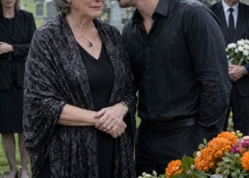 At my husband’s funeral, my son squeezed my hand. And he whispered, “You’re no longer part of this family.”