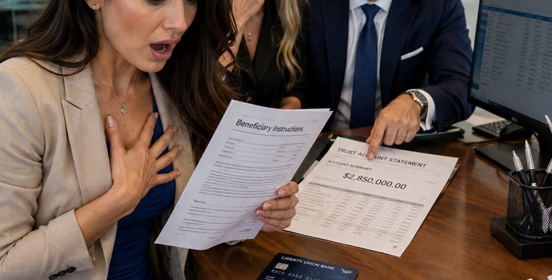 I walk into the bank to cancel the “20,000 dollars” card my adoptive father gave me as a handout after my grandfather’s funeral. I just wanted to put an end to that hum!liation once and for all…