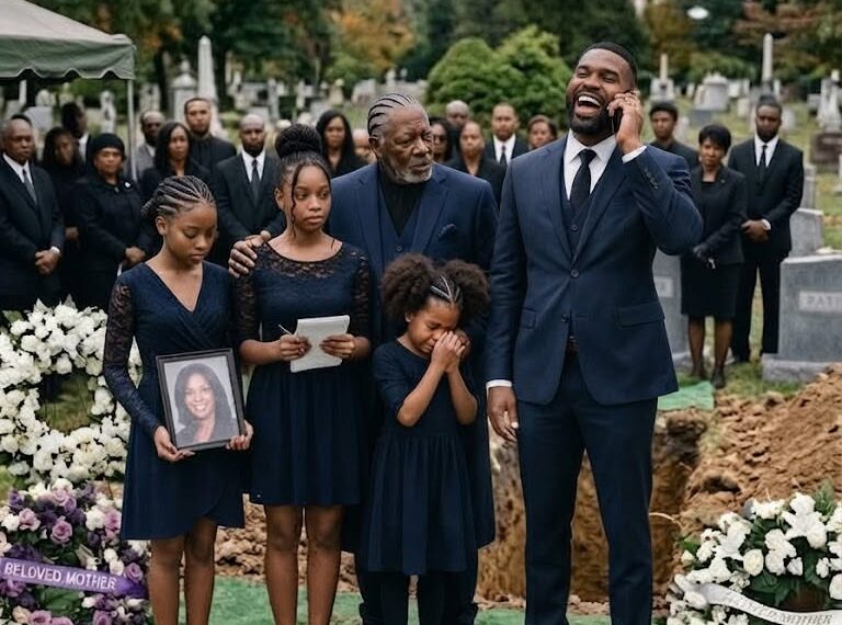 At my daughter’s funeral, my son-in-law announced without a trace of shame, “I’m sending the girls into foster care. I deserve a new life.” He had no idea that my three granddaughters had secretly saved the notebook, the recordings, and the truth that would ruin the perfect wedding day he was already planning.