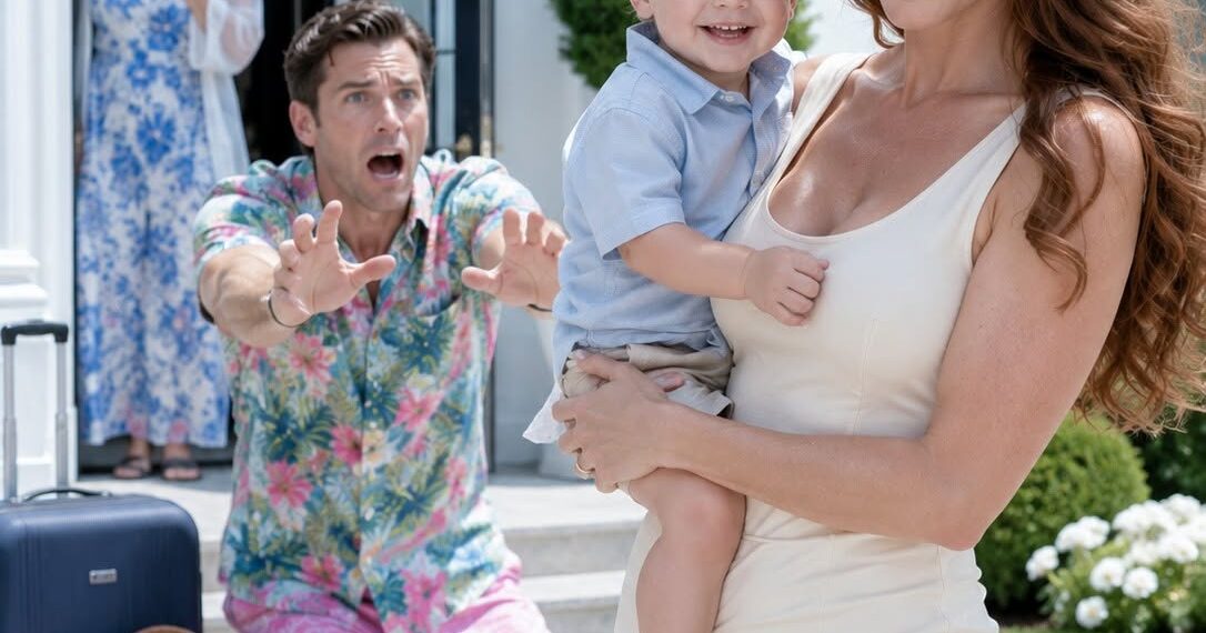My one-year-old son burned with fever, but my mother-in-law rolled her eyes. “You’re overreacting. He’ll be fine tomorrow, and we’re not canceling the Hawaii trip we planned.” My husband nodded, packed his suitcase, and left me alone beside our trembling child. A week later, they returned laughing—only to find the house empty and a single document on the table. When he read the first line, his face went white…