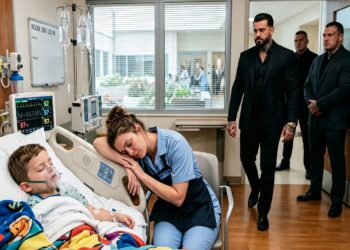 The Mafia Boss Rushed to the Hospital for His Poisoned Son—But Found a Bleeding Cleaning Lady Guarding the Boy With a Broken Mop Handle, Refusing to Let Anyone Touch Him