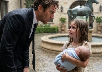 “Sir, I found your son beside the dumpster outside your mansion,” a soaking wet little girl said as she held a baby wrapped inside a black trash bag. The billionaire, who had been declared sterile twelve years earlier, didn’t panic.