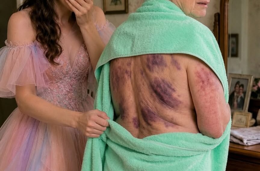 I came home to visit my elderly mother, but when I offered to help bathe her, she shrank back in terror t1