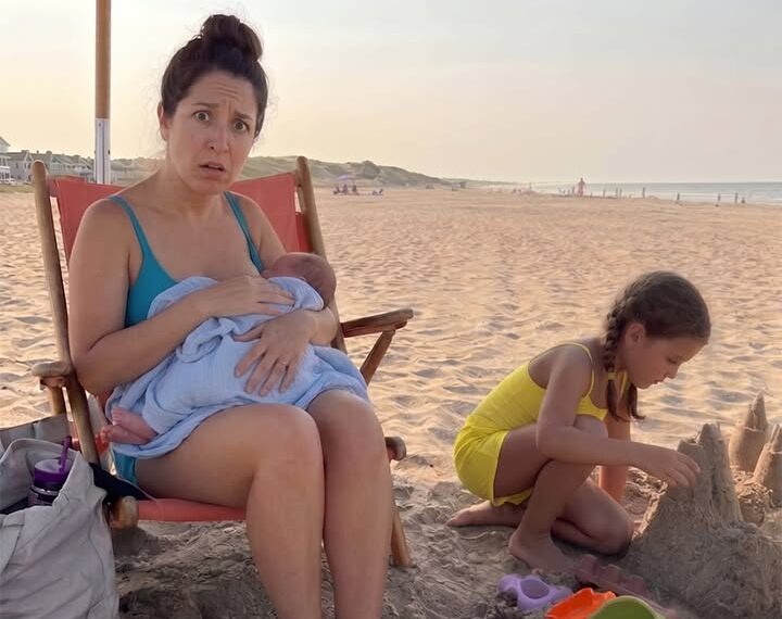 A Woman Started Filming Me for Breastfeeding My Baby at the Beach – Then My 8-Year-Old Daughter Asked Her One Question That Left Everyone Speechless
