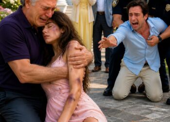 My daughter gasped, “Dad, help,” right before the call went completely dead. I tore down the highway at 100 mph, heading straight for her in-laws’ mansion. When I arrived, my son-in-law was blocking the porch, gripping a baseball bat with a smirk on his face. “This is a private family matter,” he said coldly. “Your daughter had to be disciplined.”
