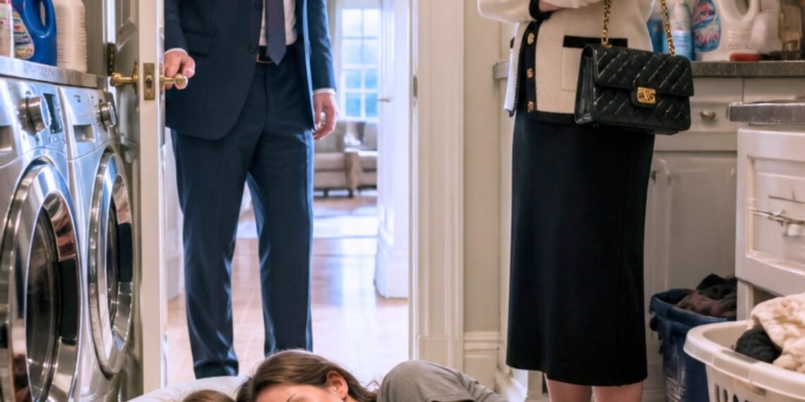 My mother-in-law forced me to sleep with my 3 daughters next to the laundry and shouted: “Without a son, you’re worth nothing.” he Morning After She Sl@pped Me in Front of 40 Charity Donors, One Billionaire Took Off His Jacket, Covered My Girls, and Said, “They’re Coming Home With Me.”