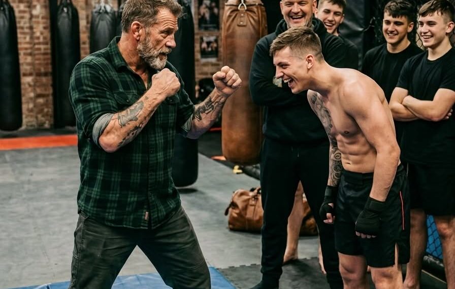I spent 15 years training Marines in hand-to-hand combat, and my rule was simple: never lay a hand on a civilian. But that rule was shattered the moment I saw my daughter in the ER because her boyfriend had hurt her. I drove straight to his gym. He was laughing with his friends—until he saw me. And what happened next made even his coach fall silent. #20 #45