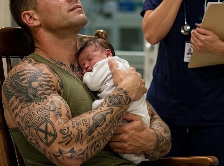 A 6-foot-4 combat veteran with severe burn scars and trembling hands walked into our NICU. He didn’t look like he belonged. Then, the abandoned, drug-addicted premature baby in bed 7 started crying.