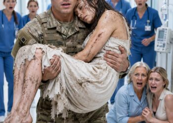 After two years of military service, I came home early with a bouquet and my discharge papers, desperate to surprise my wife. Instead, I froze at the gate—she lay unconscious in the snow while my mother and sister laughed over dinner inside. “She finally learned her place,” my mother sneered. I carried my wife to safety, then called the police and my attorney. By dawn, they were arrested, disowned, and thrown out of the house they believed was theirs.