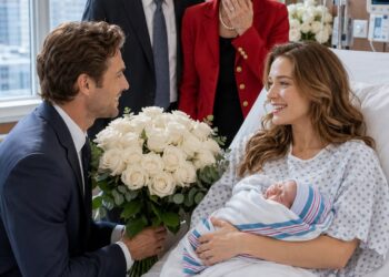 My parents walked into my hospital recovery room, looked at my newborn son, and sneered, “We will never acknowledge a fatherless child.” My father added, “And we will never hold that baby.” They demanded I sign away my 12% share of the family company before I left the hospital. I kissed my son, smiled, and waited… because his father—the one who could destroy everything they owned—was already walking toward my door.