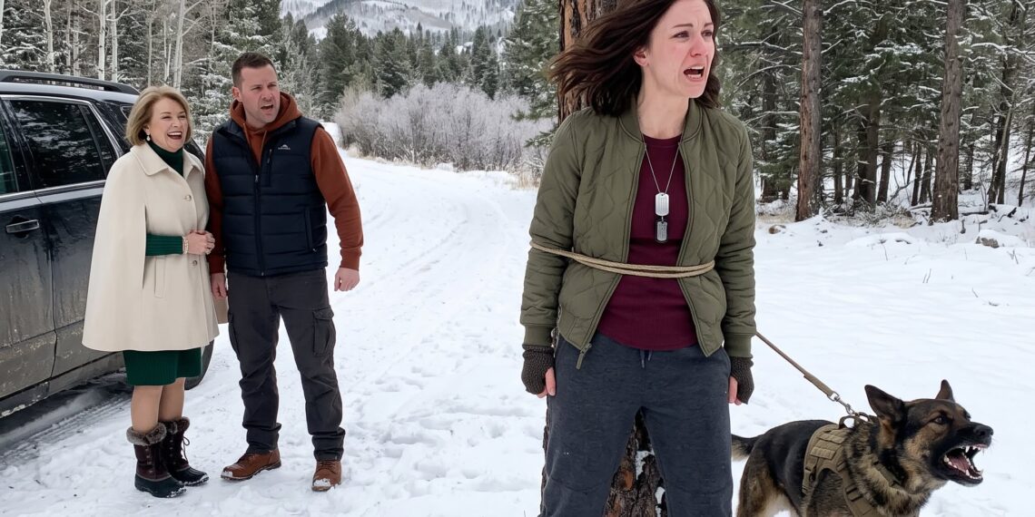 The doctor said my body might not make it through the weekend, and I believed my husband was bringing me home to rest. Instead, he abandoned me in a snowstorm, tied beside my retired military K9, while his mother laughed and said I would be dead before morning.