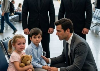 At Gate B12 in Seattle, a 5-year-old girl whispered, “Daddy went to heaven, and stepmom said we were too hard to keep.” The woman boarded her flight, convinced her dark crimes were buried. 