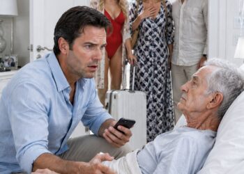 My Wife Left for a Luxury Resort with Her Parents, Leaving Her Grandfather Locked in a Room Without Water and on the Verge of D:ea:th. When I Tried to Call an Ambulance, He Grabbed My Wrist and Whispered, “Look Under the Dresser.”