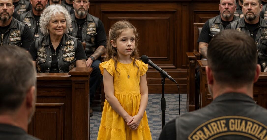 A 10-Year-Old Foster Girl Refused To Say A Single Word Until Forty Bikers Filled The Courtroom Where She Could See Them—When The Judge Finally Allowed It, Her First Quiet Sentence Left Every Adult Frozen, And One Powerful Truth Changed Everything That Day