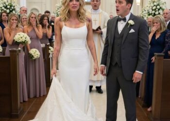 At the wedding altar, the groom squeezed my hand and sneered, “From today on, you belong to me. Know your place.”