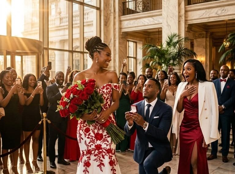 I brought flowers and Paris flight tickets to the office to surprise my husband for Valentine’s Day. But the whole company was celebrating his engagement to the female CEO.