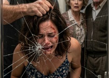An hour before the guests arrived, my husband smashed my face into the bathroom mirror. His mother sneered, “Clean up this disgusting mess.” Then, he roared, “What’s in your pocket?!” The red LED of my federal distress fob had just pulsed. Discovery meant death. Denied the split second for the third click, I threw myself onto the blood-soaked glass. Their true nightmare had just been unleashed…