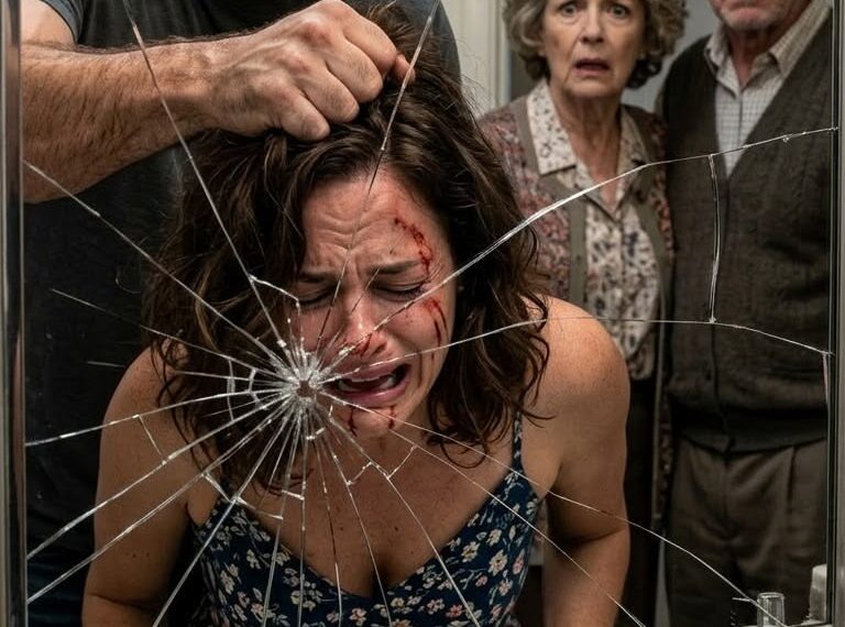 An hour before the guests arrived, my husband smashed my face into the bathroom mirror. His mother sneered, “Clean up this disgusting mess.” Then, he roared, “What’s in your pocket?!” The red LED of my federal distress fob had just pulsed. Discovery meant death. Denied the split second for the third click, I threw myself onto the blood-soaked glass. Their true nightmare had just been unleashed…
