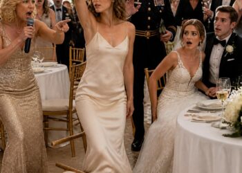At my sister’s wedding, my mother thought it would be hilarious to introduce me to two hundred guests by saying, “This is my daughter—no degree, no future, just living off the family.” The entire room laughed. I did not flinch. I simply smiled, raised my glass, and said, “Cheers. This is the last time any of you will ever see me.” Then the JAG lawyer walked in—and suddenly, nobody was laughing anymore.