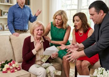 When she took my $25,000 and gave it away, my son’s immediate reaction ruined her whole celebration.