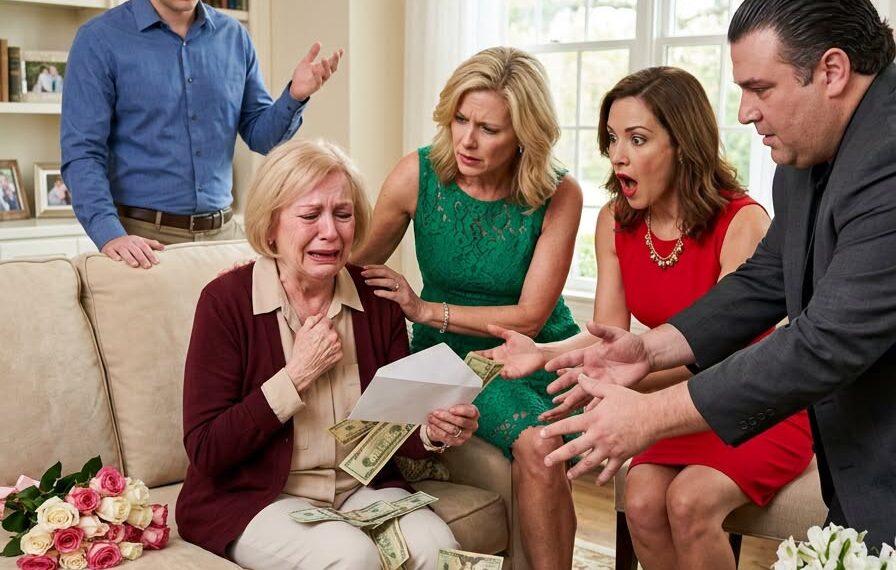 When she took my $25,000 and gave it away, my son’s immediate reaction ruined her whole celebration.