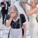 I disguised myself as a housekeeper to test my son’s fiancée before their wedding. The moment she saw my worn uniform, she sneered, “You look disgusting. Someone needs to wash the filth off you.” Then she threw a bucket of dirty water over my head and laughed. I calmly wiped my face, pressed the hidden recorder in my pocket, and called my son downstairs…