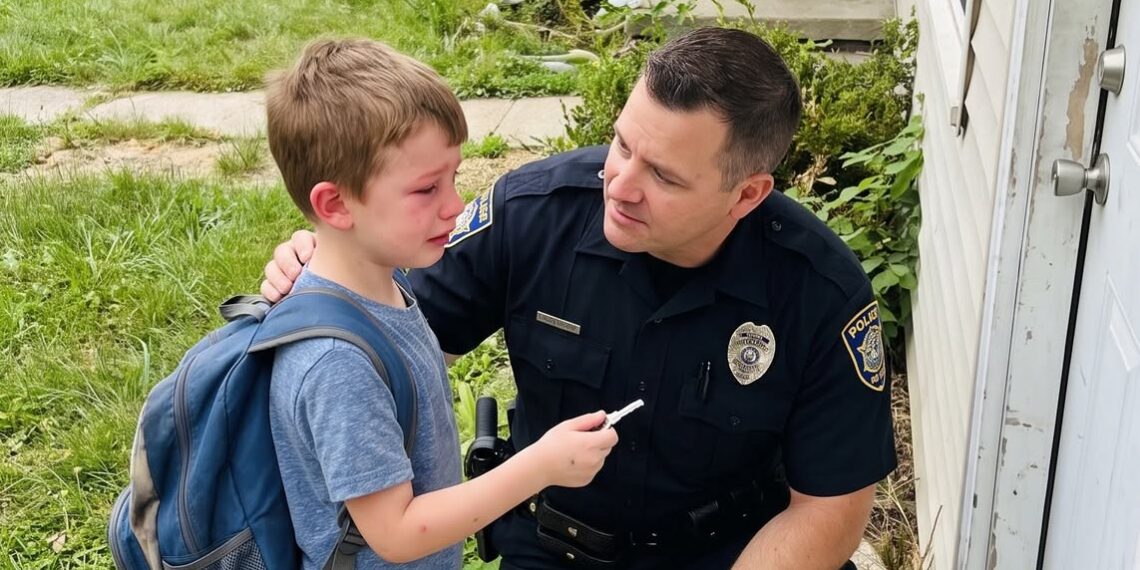 A 7-Year-Old Boy Asked Me to Walk Him Home… His One Condition Left Me Frozen at the Door