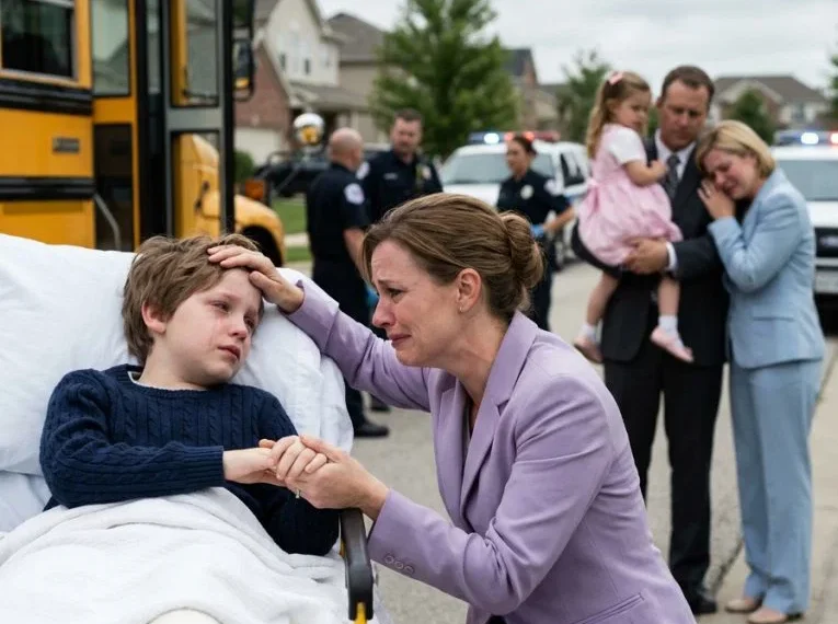 During the accident, my husband pulled our son’s hand away so he could rescue his first love’s daughter first. “Mom, I don’t want Dad anymore,” he whispered before going into a four-hour surgery. I didn’t argue. I called my lawyer and left my wedding ring on the table.