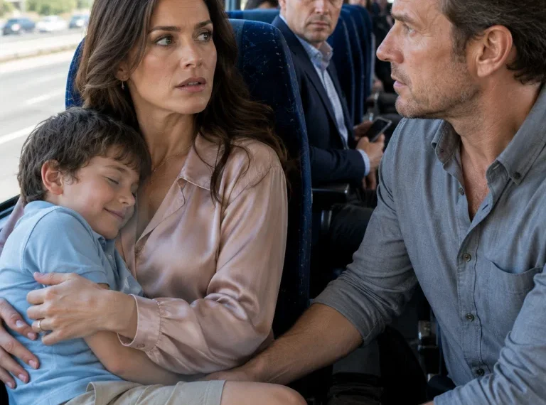 For three hours, a stranger kept brushing my leg on the bus while I traveled with my son to visit my seriously ill father-in-law. Just before getting off, he slipped me a handkerchief and whispered, “Pretend you’re feeling dizzy, and don’t sign anything.”