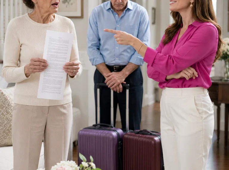 At 11:00 p.m., My Husband’s Daughter Showed Up With Two Suitcases and Announced, “Dad Said We’re Moving In.” The Next Morning, She Handed Me a List of Chores to Cook, Clean, and Do Their Laundry Like Their Maid. I Didn’t Argue.